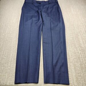 Vitale Barberis Canonico Pants Men 34x30 *READ Blue Wool 6 East Dress Trouser
